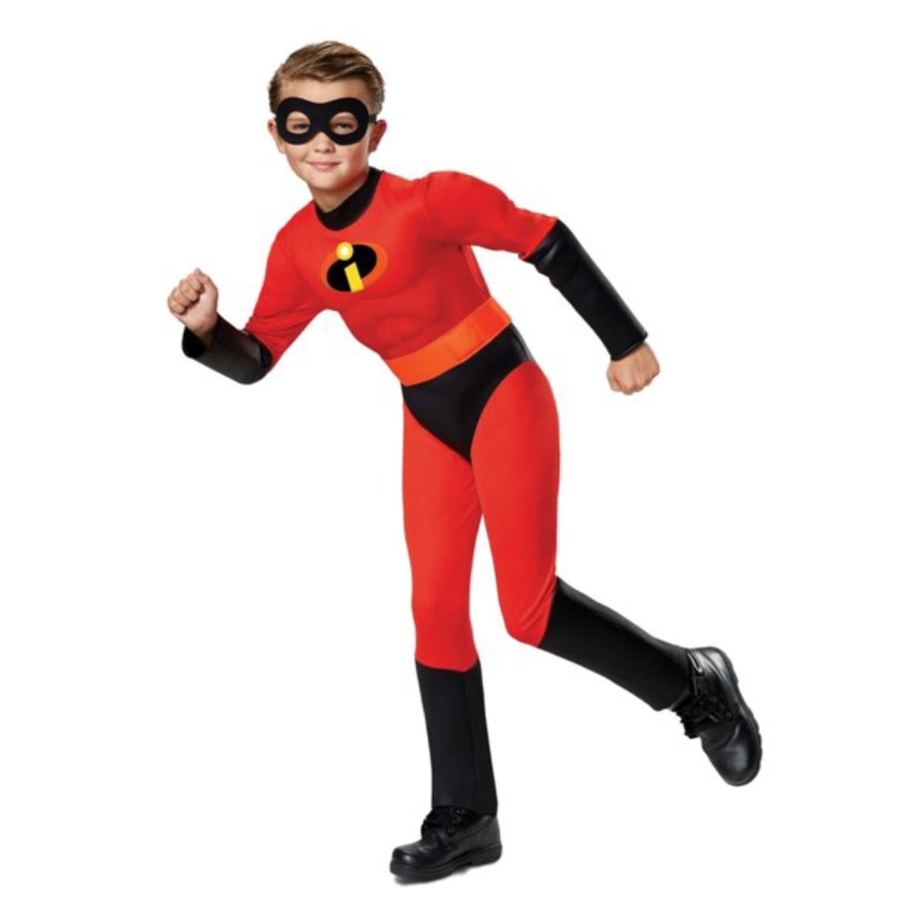 Incredibles 2 Dash Costume with Muscles • Boys Size S (4-6) EUC